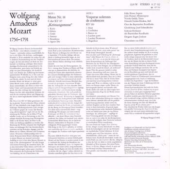 Wolfgang Amadeus Mozart: Messe C-dur KV 317  »Krönungsmesse« / Vesperae Solennes De Confessore KV 339