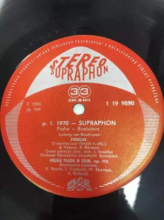 Ludwig van Beethoven: p.f. 1970 Supraphon