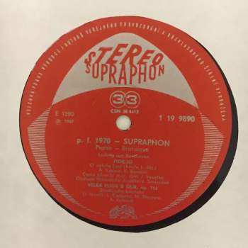 Ludwig van Beethoven: p.f. 1970 Supraphon