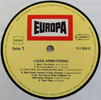 Louis Armstrong: Louis Armstrong