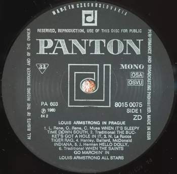 Louis Armstrong: Louis Armstrong In Prague