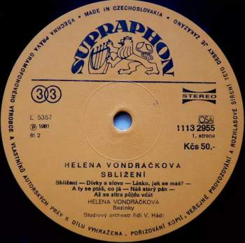 Helena Vondráčková: Sblížení