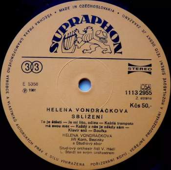 Helena Vondráčková: Sblížení