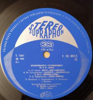 Various: Staropražští Chorregenti 18. Století