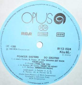Pointer Sisters: So Excited