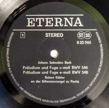 Johann Sebastian Bach: Bachs Orgelwerke Auf Silbermannorgeln 13: Robert Köbler An Der Silbermannorgel Zu Ponitz