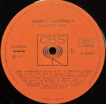 Simon & Garfunkel: Simon And Garfunkel's Greatest Hits