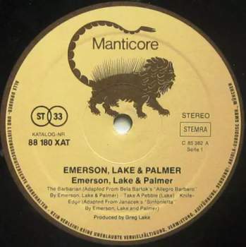 Lake & Palmer Emerson: Emerson, Lake & Palmer