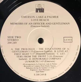 Lake & Palmer Emerson: Love Beach