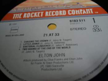 Elton John: 21 At 33