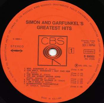 Simon & Garfunkel: Simon And Garfunkel's Greatest Hits
