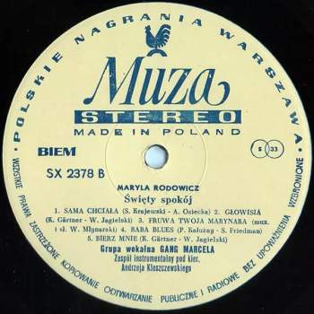 Maryla Rodowicz: Święty Spokój