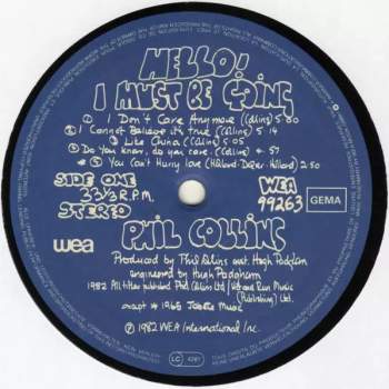 Phil Collins: Hello, I Must Be Going!