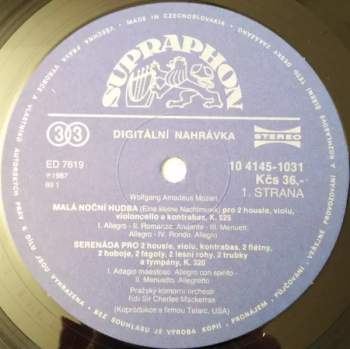 Wolfgang Amadeus Mozart: Malá Noční Hudba /K.525/, Serenáda S Poštovním Rohem /K.320/
