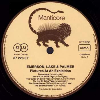 Lake & Palmer Emerson: Pictures At An Exhibition