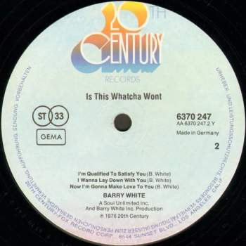 Barry White: Is This Whatcha Wont?