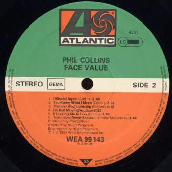 Phil Collins: Face Value