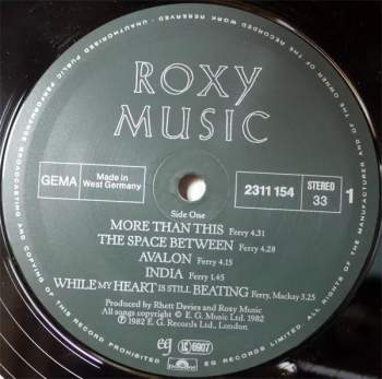 Roxy Music: Avalon