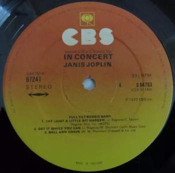 Janis Joplin: Joplin In Concert
