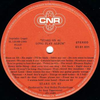 Stars On 45: Long Play Album