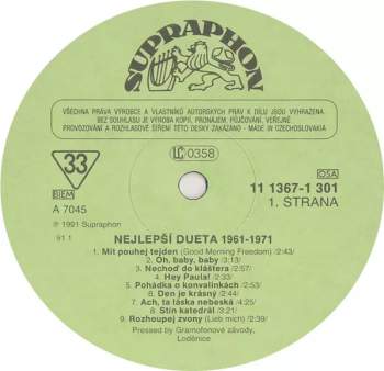 Various: Nejlepší Dueta 1961-1971