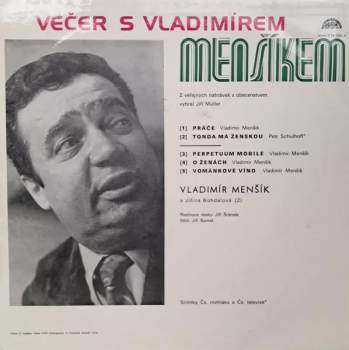 Vladimír Menšík: Večer S Vladimírem Menšíkem