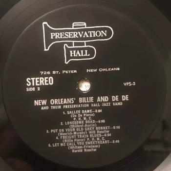 Billie & De De Pierce: New Orleans' Billie & De De And Their Preservation Hall Jazz Band