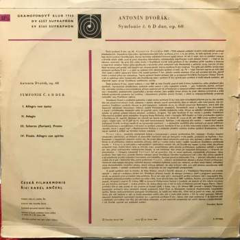 The Czech Philharmonic Orchestra: Symphony Č. 6 D. Dur, Op. 60 
