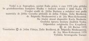 Prague Madrigal Singers: Hudba V Českých Zemích V Době Karla IV.