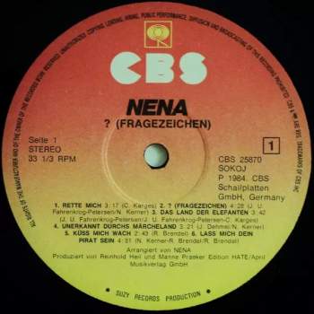 Nena: ? (Fragezeichen)