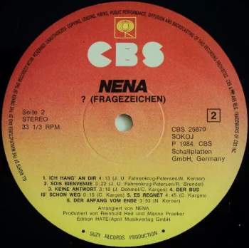 Nena: ? (Fragezeichen)