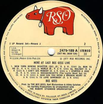 Bee Gees: Here At Last.. Bee Gees ...Live
