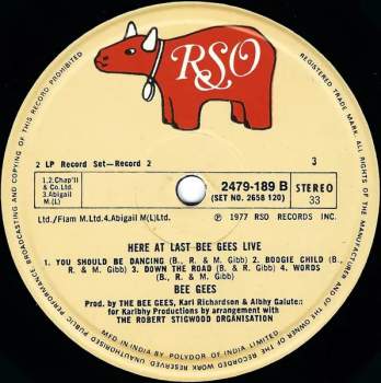 Bee Gees: Here At Last.. Bee Gees ...Live