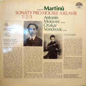 Bohuslav Martinů: Sonáty Pro Housle A Klavír 1/2/3