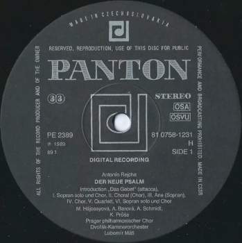Anton Reicha: Der Neue Psalm