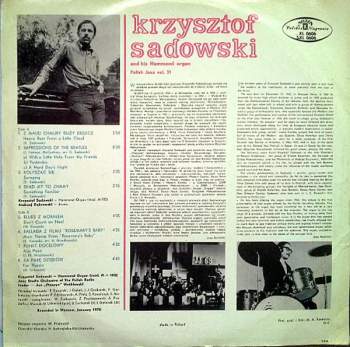Krzysztof Sadowski: Krzysztof Sadowski And His Hammond Organ