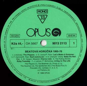 Various: Beatová Horúčka 1965-70