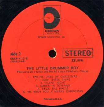 Don Janse And His 60 Voice Children's Chorus: The Little Drummer Boy