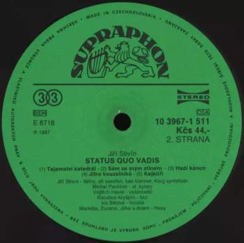 Jiří Stivín: Status Quo Vadis