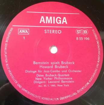 The Dave Brubeck Quartet: Bernstein Spielt Brubeck Brubeck Spielt Bernstein