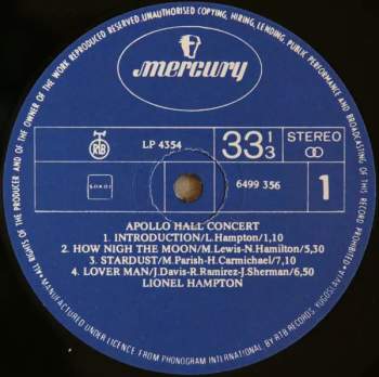 Lionel Hampton And His Orchestra: Flying Home - Apollo Hall Concert