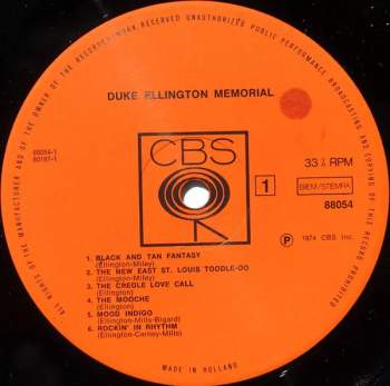 Duke Ellington And His Orchestra: Memorial