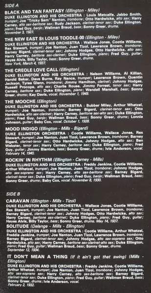 Duke Ellington And His Orchestra: Memorial