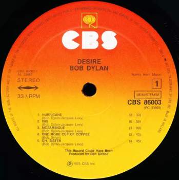 Bob Dylan: Desire