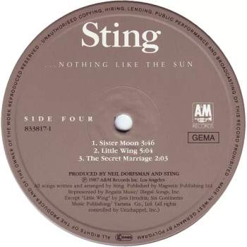 Sting: ...Nothing Like The Sun