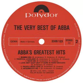 ABBA: The Very Best Of ABBA (ABBA's Greatest Hits)