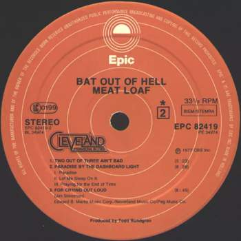 Meat Loaf: Bat Out Of Hell