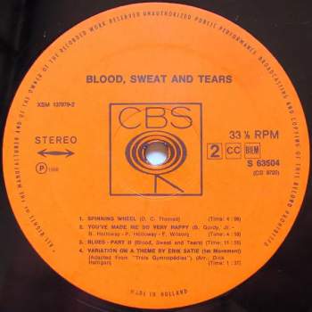 Sweat And Tears Blood: Blood, Sweat And Tears