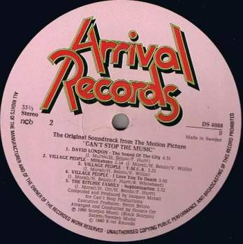 Village People: Can't Stop The Music - The Original Soundtrack Album