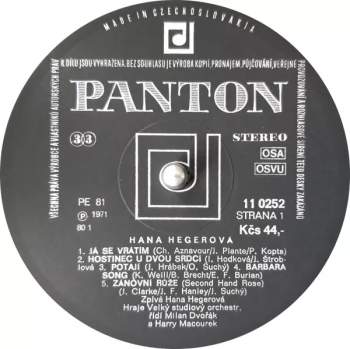 Hana Hegerová: Recital